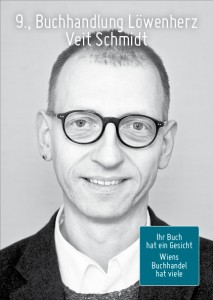 Veit Schmidt - Buchhandlung Löwenherz in Wien - Ihr Buch hat ein Gesicht. Foto: Alex Schuppich