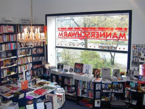 Buchhandlung Männerschwarm in Hamburg, damals am Neuen Pferdemark