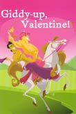 Giddy-up Valentine: Male Couple Valentine Card. Text inside: I reckon yad shore make fer one ...