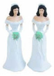 Brautpaar 2 Frauen / 2 Brides: ca. 11 cm hoch