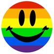 Regenbogen : Smiley Button 