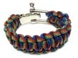 Armband: Geflochtenes Regenbogen-Armband feine Durchmischung