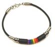 Armband: Regenbogenarmband mit schmalen Rllchen