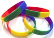 Silikonarmband: Regenbogen-Silikonarmband 