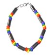 Armband: Regenbogen-Armband mit Alu-Rllchen