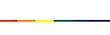 Aufkleber: Regenbogen - Aufkleber reflektierend langer Streifen 1,3 x 67 cm