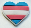 Anstecker: Transgender Silikonanstecker Herz
