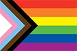 Aufkleber: Regenbogen Progress Pride