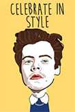 Klappkarte: Harry Styles - CELEBRATE IN STYLE Note Card